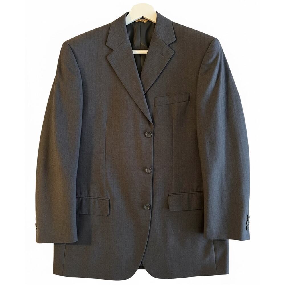 Luca Rossi Italy Men's Suit | High-Twist Super 150s Italian Wool | Charcoal 40 R